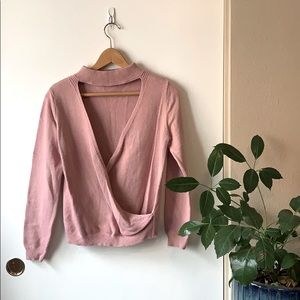 Blush Cut-Out Sweater